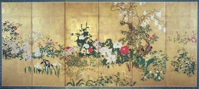 Flowers of the Four Seasons by Watanabe Shiko